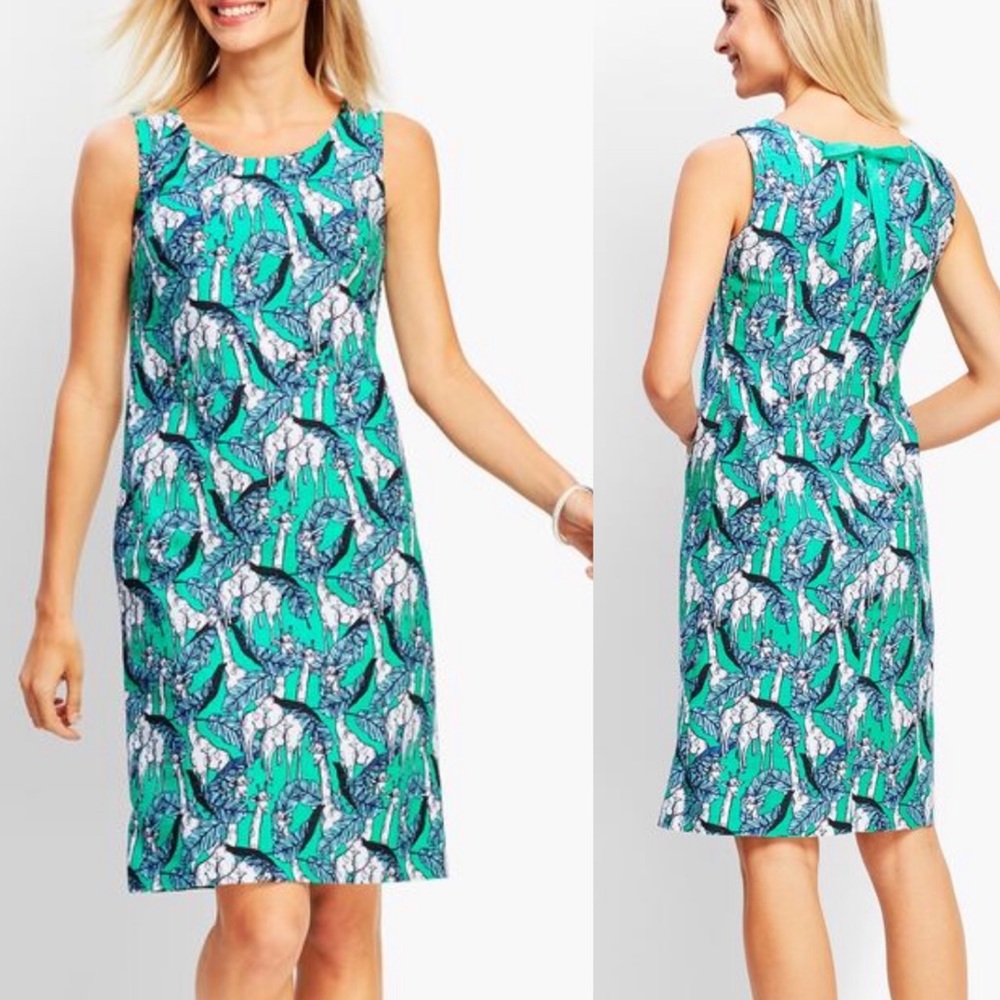 Talbots Giraffe print shift dress
